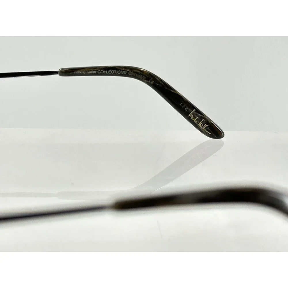 Nicole Miller Eyeglasses Vintage Frames  Onyx Black W/Crystals 52-15-135 (C6-17)